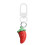 Gemüse-Schlüsselanhänger, bunte-rote Paprika 1