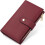 Women's Leather Trifold Wallet with RFID Blocking and Pen 1