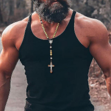 Rosario para hombre, collar con cruz de acero para hombre, rosario de madera, collar largo para hombre, collar de oración católico para c