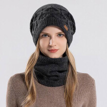 Women's Winter Hat and Scarf Set Soft Knit 1 Pack