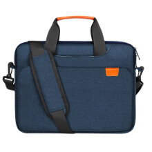 Schokbestendige laptoptas met schouderband voor laptops van 14, 15,6 en 17,3 inch.