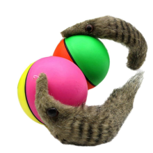 Pelota rodante eléctrica interactiva para hurones, perros y gatos, juguete de entrenamiento de agilidad con movimiento aleatorio.