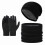 Ensemble bonnet d'hiver, écharpe et gants tactiles 1