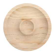 Plateau de présentation rond pour bracelets en bambou