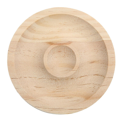 Plateau de présentation rond pour bracelets en bambou