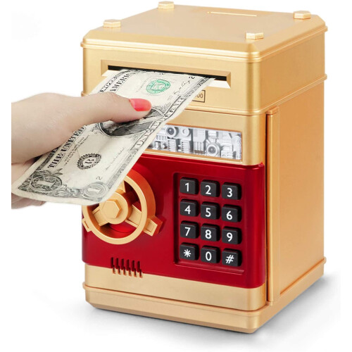 Elektronisk minibank sparegris for barn, 3+ år