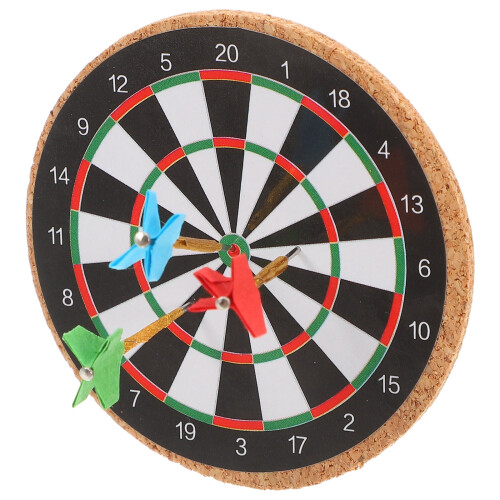 Mini dartskivesæt med stålspids