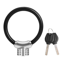 Lucchetto a cavo in acciaio per bicicletta, 12 mm, universale.