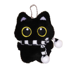 Charming Black Kitten Keychain Plush Ornament For Bags-Style3