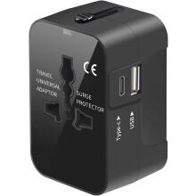 Universell reiseadapter med USB-C- og USB-A-porter
