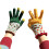 Women Knitted Winter Gloves with Flower Pattern Windproof-1 1