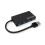 Προσαρμογέας Hub 4 θυρών USB3.0 τύπου C, μαύρος 1