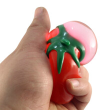 Juguete antiestrés de TPR con forma de tomate, 6 cm