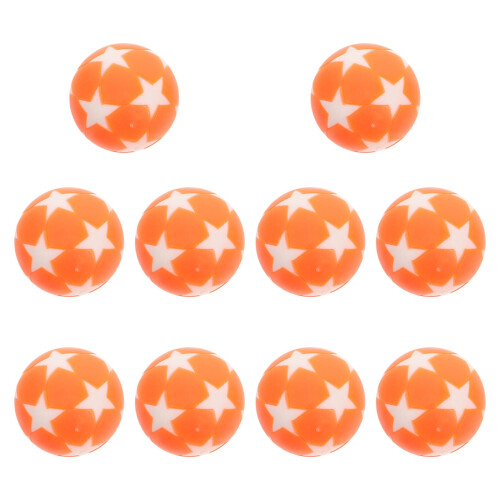 10-pack plastfotbollar 3,2 cm orange