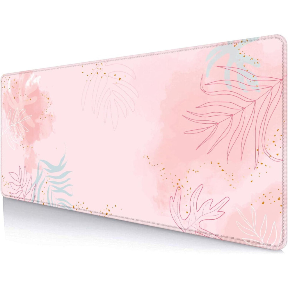 Xl Gaming Mouse Pad 31.5 X 11.8 In Boho Pastel Pink 9104899510778