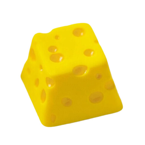 Artistic Cheese Shaped Resins Keycap Universal Crosses Stem For