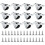 Base de roulettes rotatives silencieuses en-0,5 pouces 1