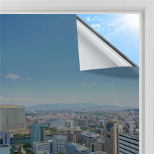 (80*100CM) Heat Reflective Window Film Privacy Film for Glass Windows, One Way Mirror Tint Sticker Sun Blocker, UV Glass Sticker Mirror Heat Reflector