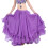 3 Layer Flared Theater Costume Skirt Sweep-Deep Purple A 1