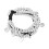 Retro Layer Bead Bracelet Alloy Silver Plated Sturdy-Silver 1