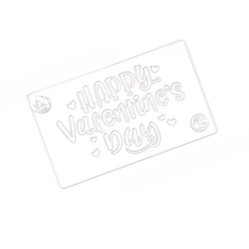 Cake Decorating Stencil Wedding Birthday-Happy Valentines Day