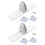 No Drill Installation Fireplaces Screen Brackets With-White 1