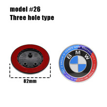 (3 Azul Trueno Blanco, 1 unidad) 1/2 unidades Emblema delantero para capó de coche de 82 mm y 74 mm,
