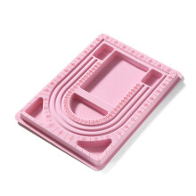 Innovative Bead Design Mat For Necklace-pink necklace plate