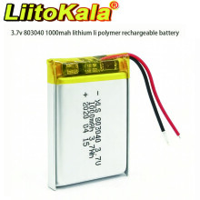 (1 unidad) Batería recargable de polímero de litio de 3,7 V 803040 1000 mAh para libros electrónicos