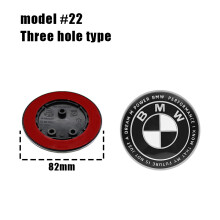 (3 Thunder BlackWhite, 1 pieza) 1/2 piezas Emblema de capó delantero de coche de 82 mm 74 mm logotip