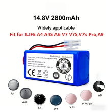 Batería de litio recargable de 14,8 V (3500 mAh) para aspiradoras A4, A4S, A6 y V7.