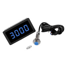 Tachymètre numérique RPM avec capteurs à effet Hall,-Bleu
