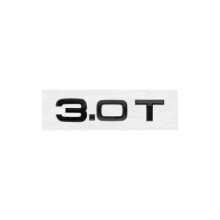 (3.0T 1 unidad) Para AODI A4 2008-2017 Emblema adhesivo ABS negro con logotipo de 4 anillos para cap