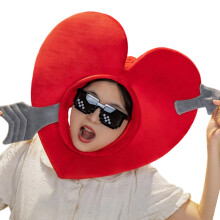 Plush Cupids Arrows Heart Headgear with-headgear glasses