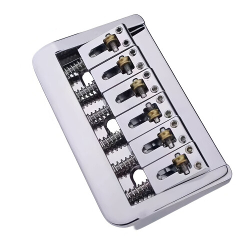Multifuntional Metal Electric Guitar Bridge Adjustable-Silver