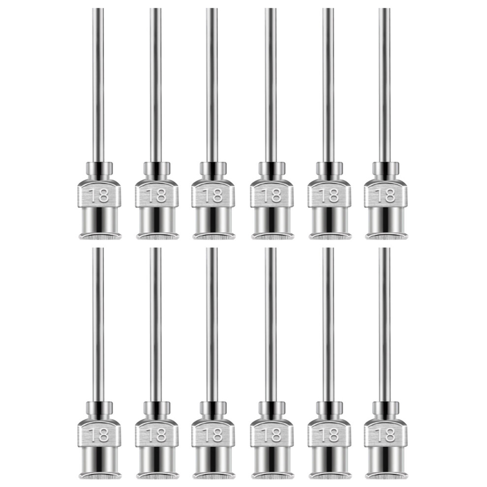 12Pcs 38Mm Dispensing Needle Featuring Smooth Flows And-18G 7751001368486