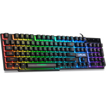 Tastiera cablata retroilluminata RGB per Windows e Mac