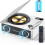 Desktop CD Player With 4000mAh Rechargeable Battery,Bluetooth CD Player Wtih Dual Speakers,Remote Control, LCD Display 1