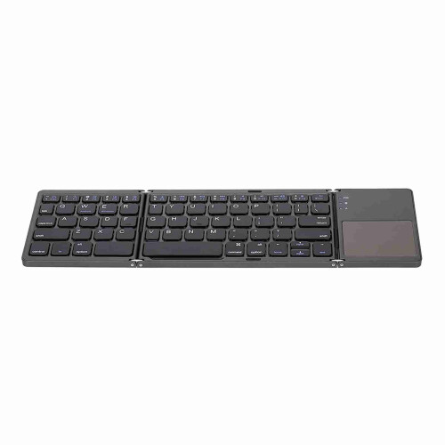 Teclado Bluetooth plegable con panel táctil para iOS
