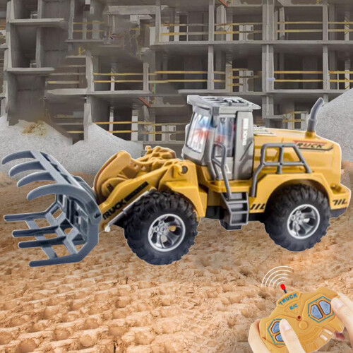 Jucărie excavator cu telecomandă pentru copii – Galben