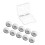 10Pcs Silicone In-Ear Earphone Case for Pro3 Cover Ear-M code 1