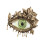 Versatile Evil Eyes Pin Elegant Alloy Crystal Embellished-C 1