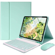 Tastiera e mouse rosa confetto per Fire HD10