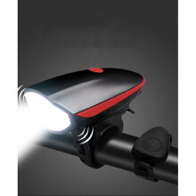 Fineed 250 lumen USB oplaadbare fietslamp en claxon set