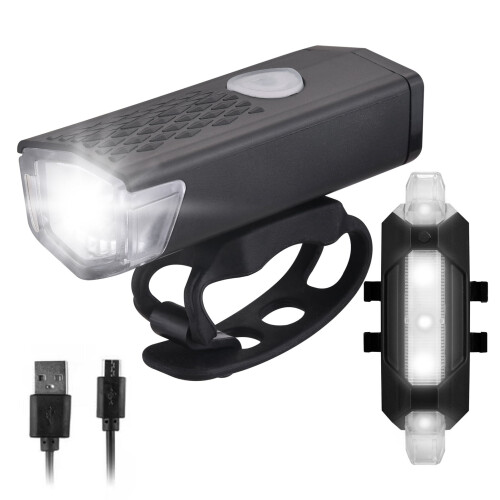 USB-uppladdningsbart cykelljusset – fram och bak