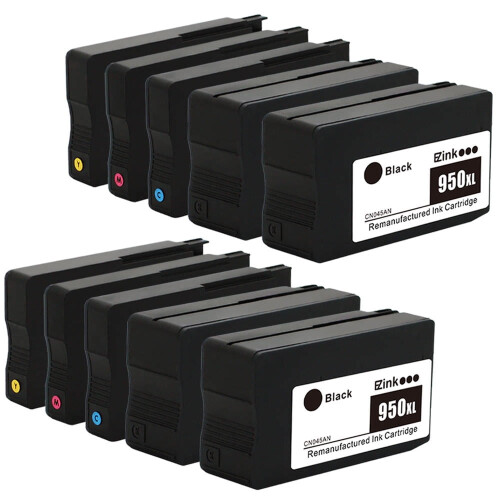Συσκευασία 10 δοχείων μελάνης 950XL951XL για HP OfficeJet Pro