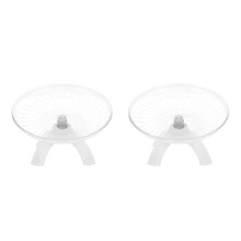 Hamsterhjul för tefat - ABS, tyst, 2-pack