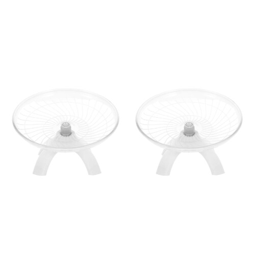 Hamsterhjul för tefat - ABS, tyst, 2-pack