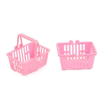 Conjunto de 10 mini cestas de compras infantis, em polipropileno (PP), 7 x 5,2 x 3,5 cm