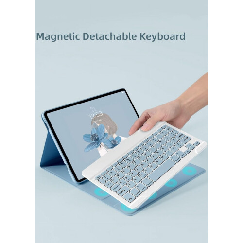 Capa com teclado e mouse Bluetooth para Xiaomi Redmi Pad SE 1